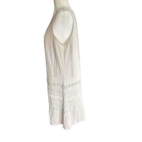 Garnet Hill Women's Mini Dress in Cream - Picture 7 of 16